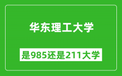 华东理工大学是985还是211大学？