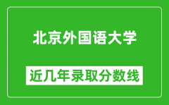 北京外国语大学近几年录取分数线(含2022-2025历年最低分)