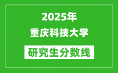 2025年重庆科技大学研究生分数线一览表（含2024年历年）