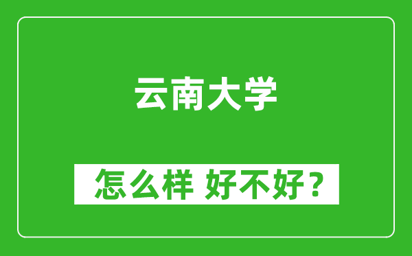 云南大学怎么样 好不好？附最新全国排名情况