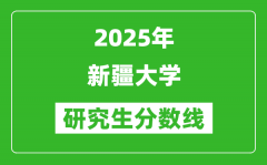 2025年新疆大学研究生分数线一览表（含2024年历年）