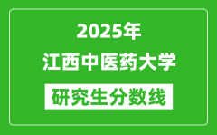 2025年江西中医药大学研究生分数线一览表（含2024年历年）