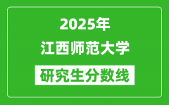 2025年江西师范大学研究生分数线一览表（含2024年历年）