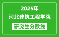 2025年河北建筑工程学院研究生分数线一览表（含2024年历年）