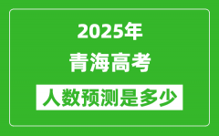 2025年青海高考人数是多少_青海高考人数预测