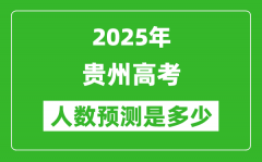 2025年贵州高考人数是多少_贵州高考人数预测