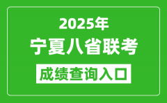 2025年宁夏八省联考成绩查询入口网址（https://www.nxjyks.cn/）