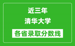 清华大学近三年各省录取分数线(含2022-2024历年最低分)