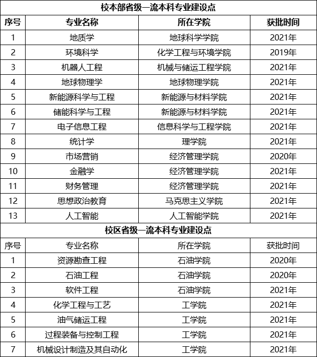 2025中国石油大学（北京）王牌专业有哪些？