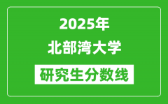 2025年北部湾大学研究生分数线一览表（含2024年历年）