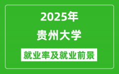 2025贵州大学就业率及就业前景怎么样_好就业吗？