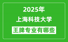 2025上海科技大学王牌专业有哪些_上海科技大学最好的专业排行榜