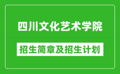 四川文化艺术学院2025年高考招生简章及各省招生计划人数