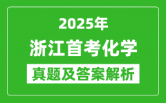 2025年浙江首考化学试卷及答案解析