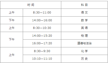 2025年陕西中考时间是几月几号,各科目具体时间安排