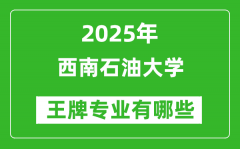 2025年西南石油大学王牌专业有哪些？