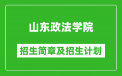 山东政法学院2025年招生简章_各省高考招生计划人数一览表