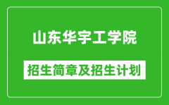 山东华宇工学院2025年招生简章_各省高考招生计划人数一览表