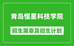 青岛恒星科技学院2025年招生简章_各省高考招生计划人数一览表