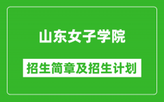 山东女子学院2025年招生简章_各省高考招生计划人数一览表