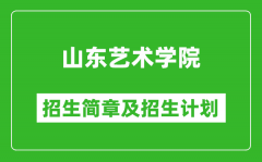 山东艺术学院2025年招生简章_各省高考招生计划人数一览表