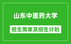 山东中医药大学2025年招生简章_各省高考招生计划人数一览表