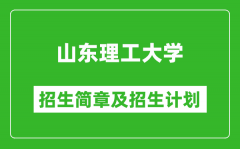 山东理工大学2025年招生简章_各省高考招生计划人数一览表