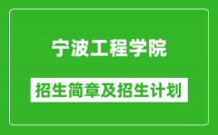 宁波工程学院2025年招生简章_各省高考招生计划人数一览表