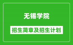 无锡学院2025年招生简章_各省高考招生计划人数一览表