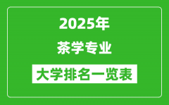 全国茶学专业最好的大学排名一览表（2025最新）