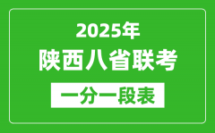 2025年陕西八省联考一分一段表_成绩一分段统计表